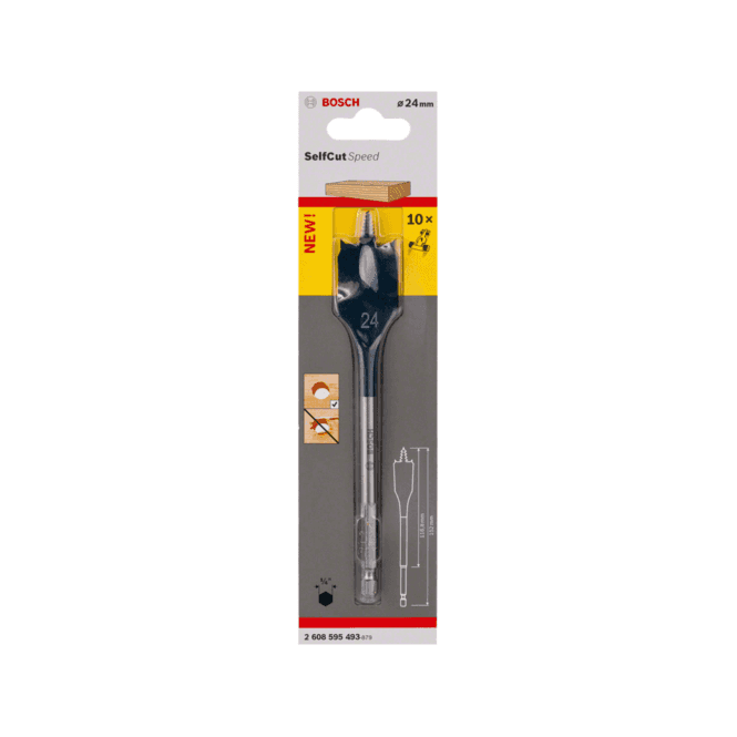 Bosch Expert Flat Wood Drill Bit - Self Cut Speed