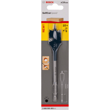 Expert Flat Wood Drill Bit - Self Cut Speed
