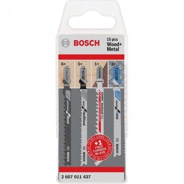 Professional Set for Wood & Metal with Carbide Blade - 15 Piece