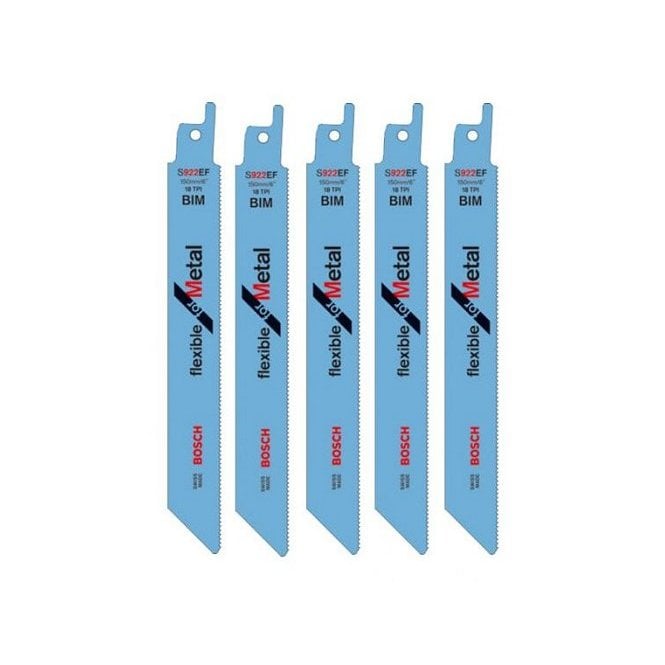 Bosch S922EF Metal Reciprocating Sabre Saw Blades Thin Sheet