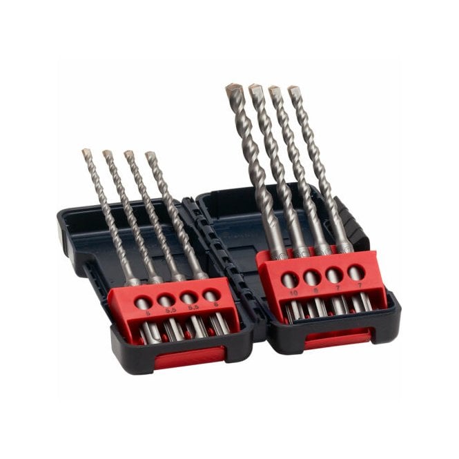 Bosch SDS Plus 8-Piece Tough Box Hammer Drill Bit Set 2607019904