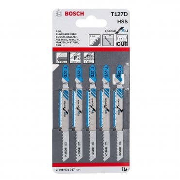T127D Jigsaw Blades Aluminium Metal Cutting Pack of 5