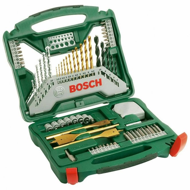 Bosch x-Line 70-Piece Titanium Mixed Drill Bit Set 2607019329