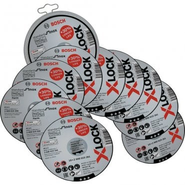 x-Lock Cutting Discs Pack Of 10 In Tin Container