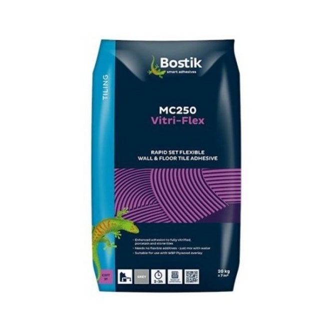 Bostik MC250 Vitri-Flex Rapid-St Flexible Wall & Floor Adhesive 20kg