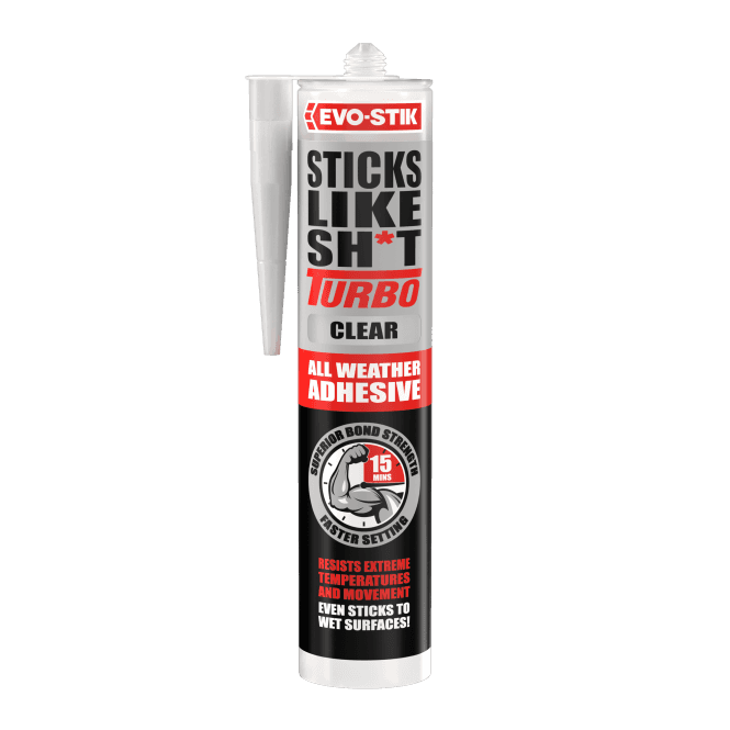 Bostik Sticks Like Turbo Clear All-Weather Adhesive - 290ml