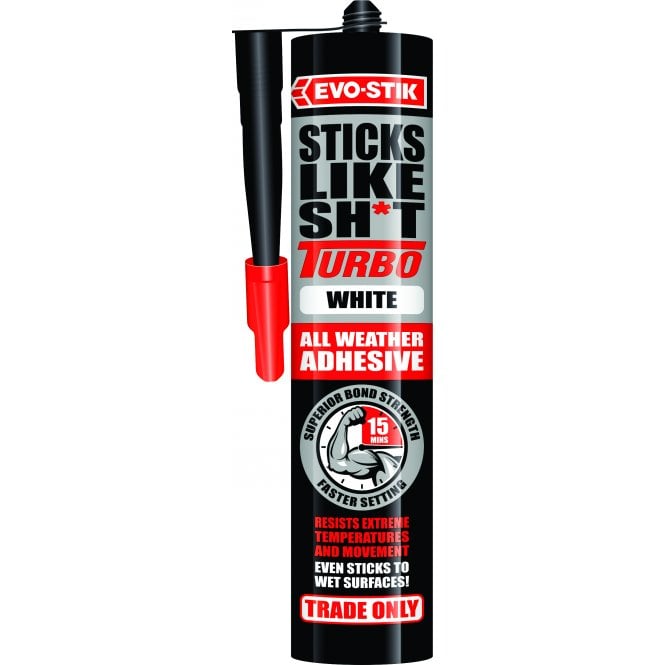 Bostik Sticks Like Turbo White All-Weather Adhesive - 290ml