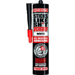 Sticks Like Turbo White All-Weather Adhesive - 15-Minute Setting 290ml