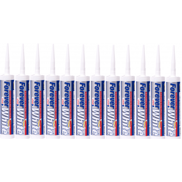 Box of 12 Forever White - Anti-Mould Silicone Sealant