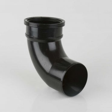 110mm Push-Fit Soil Pipe 92.5° Single Socket Bend BLACK - BS420B