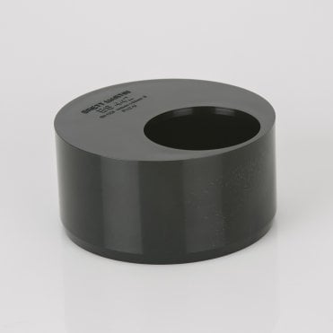 110mm Push-Fit Soil x 50mm Solvent Waste Reducer BLACK - BS442B