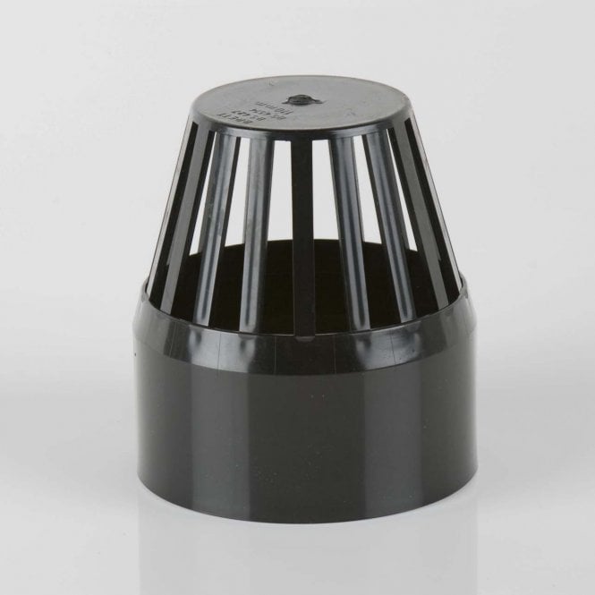 Brett Martin 110mm Soil Pipe Vent Cowl BLACK - BS427B