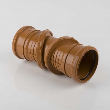 110mm Underground Drainage 0-90° Adjustable Double Socket Bend - B4029