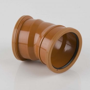 110mm Underground Drainage 22.5° Double Socket Bend - B4051