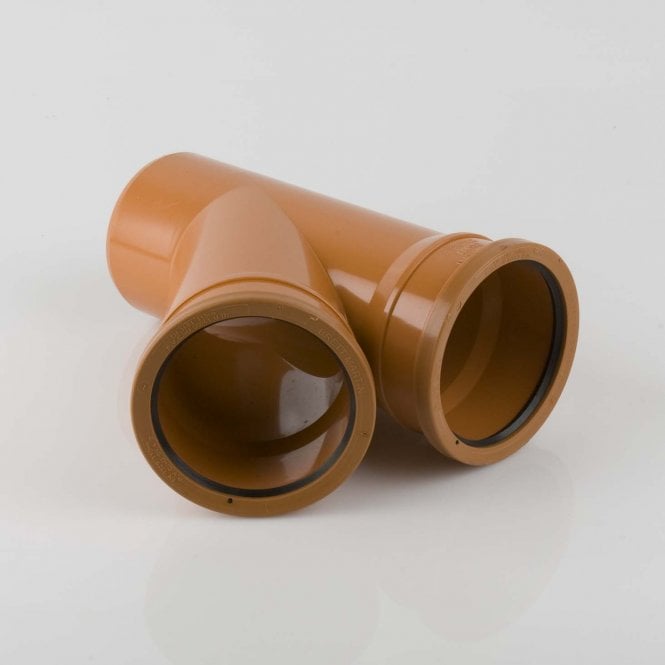 Brett Martin 110mm Underground Drainage 45° Double Socket Branch - B5111