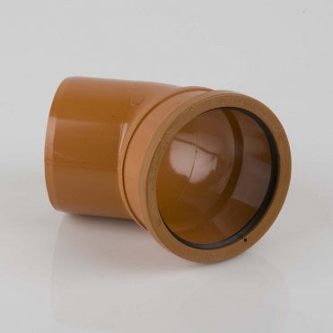 110mm Underground Drainage 45° Single Socket Bend - B5061