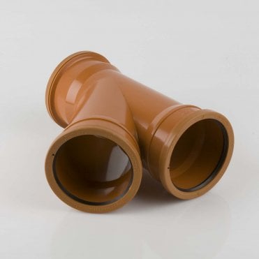 110mm Underground Drainage 45° Triple Socket Branch - B4091