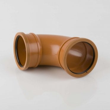 110mm Underground Drainage 87.5° Double Socket Bend - B4031