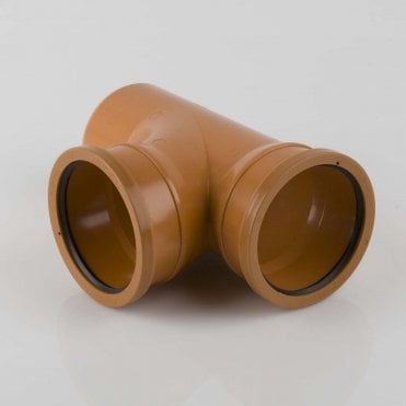 110mm Underground Drainage 87.5° Double Socket Branch - B5101