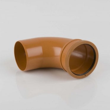 110mm Underground Drainage 87.5° Single Socket Bend - B5041
