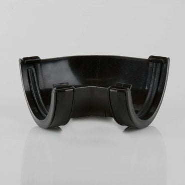112mm Half Round Gutter 135° Angle BLACK - BR049B
