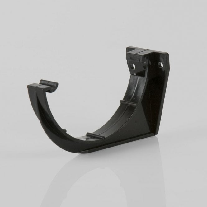 Brett Martin 112mm Half Round Gutter Fascia Bracket BLACK - BR043B (10 Pack)