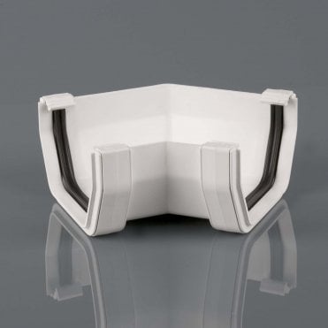 114mm Square Gutter 135° Angle ARCTIC WHITE - BR059A