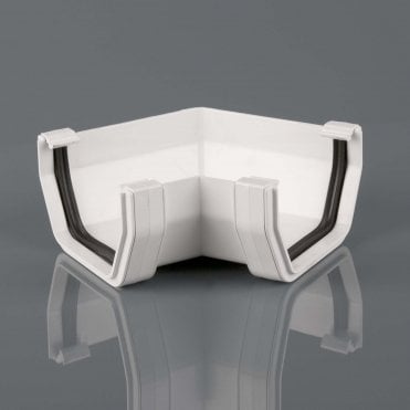 114mm Square Gutter 90° Angle ARCTIC WHITE - BR058A