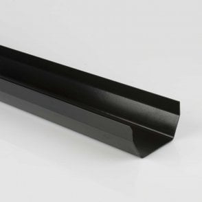 114mm x 2m Square Gutter Length BLACK - BR051B
