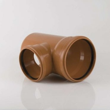 160x110mm Double Socket 87.5° Branch - B7091