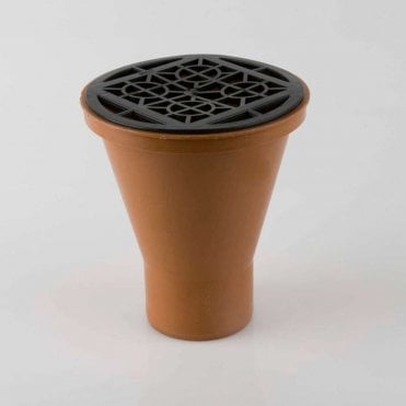 200x110mm Round Hopper with Grid - B1021