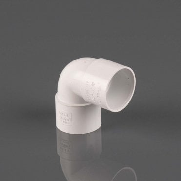 32mm Solvent Waste 90° Knuckle Bend WHITE - W1120WP