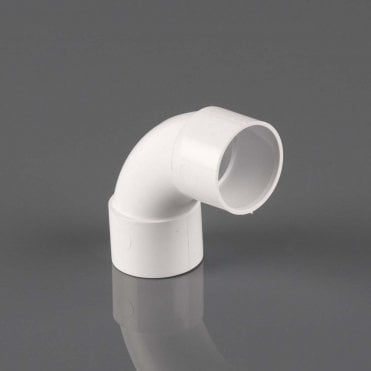 32mm Solvent Waste 92.5° Swept Bend WHITE - W1140WP