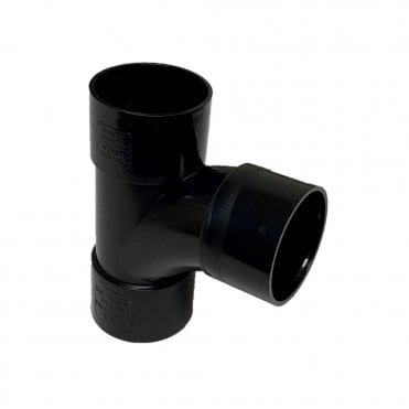 32mm Solvent Waste 92.5° Swept Tee BLACK - W1160B