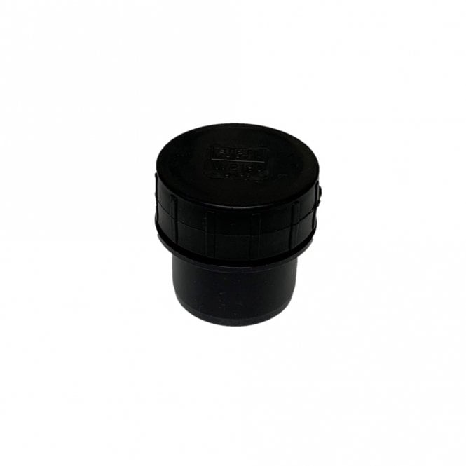 Brett Martin 32mm Solvent Waste Access Plug BLACK - W1190B