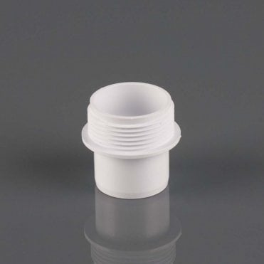 32mm Solvent Waste Male Adaptor WHITE - W1111WP