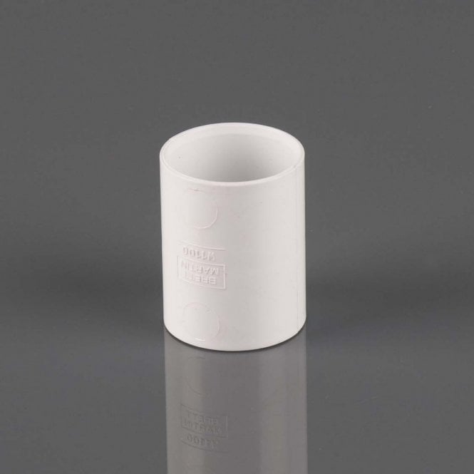 Brett Martin 32mm Solvent Waste Straight Coupling WHITE - W1100WP