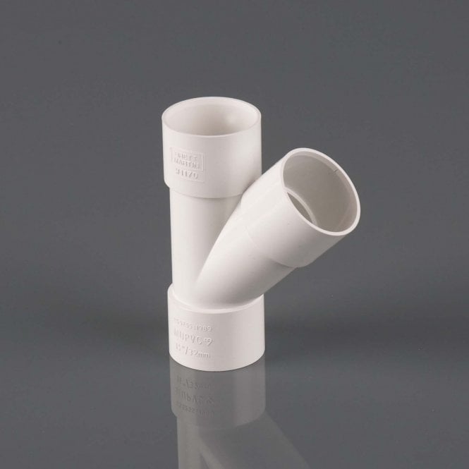 Brett Martin 40mm Solvent Waste 135° Branch WHITE - W2170WP