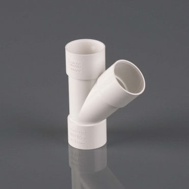 40mm Solvent Waste 135° Branch WHITE - W2170WP