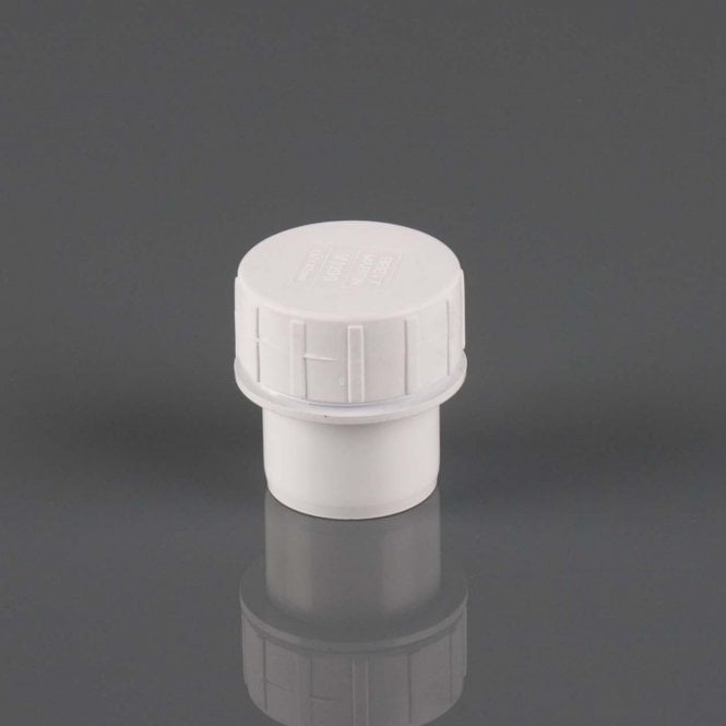 Brett Martin 40mm Solvent Waste Access Plug WHITE - W2190WP
