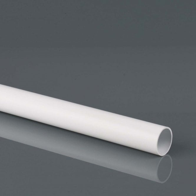 Brett Martin 40mm x 1m Solvent Waste Pipe Plain Ended WHITE