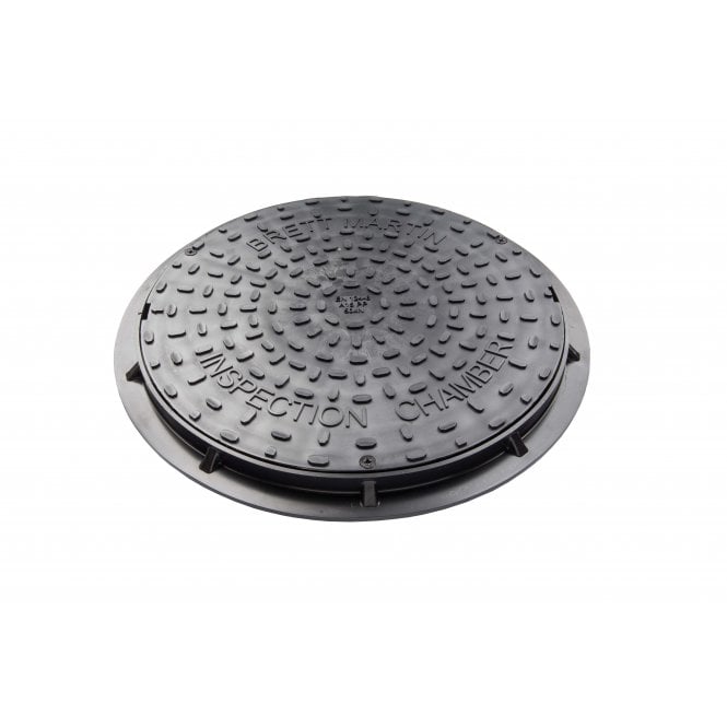Brett Martin 450mm Underground Drainage Secured Round Cover & Frame - B6255