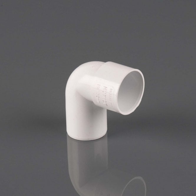 Brett Martin 50mm Solvent Waste 90° Spigot Bend WHITE - W3210WP
