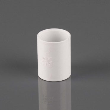 50mm Solvent Waste Straight Coupling WHITE - W3100WP