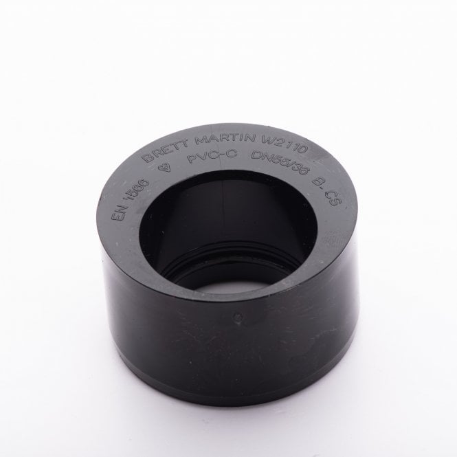 Brett Martin 50mm x 32mm Solvent Waste Socket Reducer BLACK - W2110B