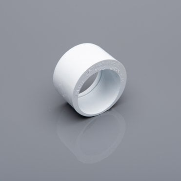 50mm x 40mm Solvent Waste Socket Reducer WHITE - W3110WP