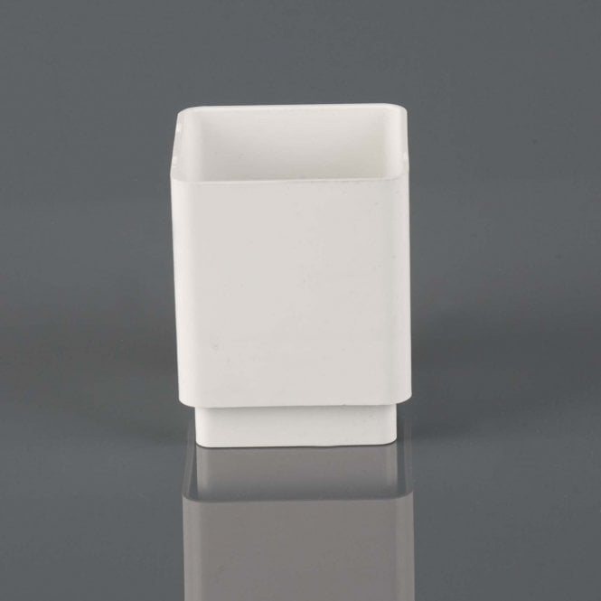 Brett Martin 65mm Square Downpipe Connector ARCTIC WHITE - BR506A