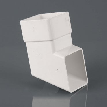 65mm Square Downpipe Shoe ARCTIC WHITE - BR516A