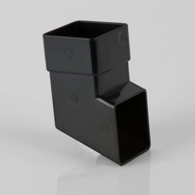 Brett Martin 65mm Square Downpipe Shoe BLACK - BR516B