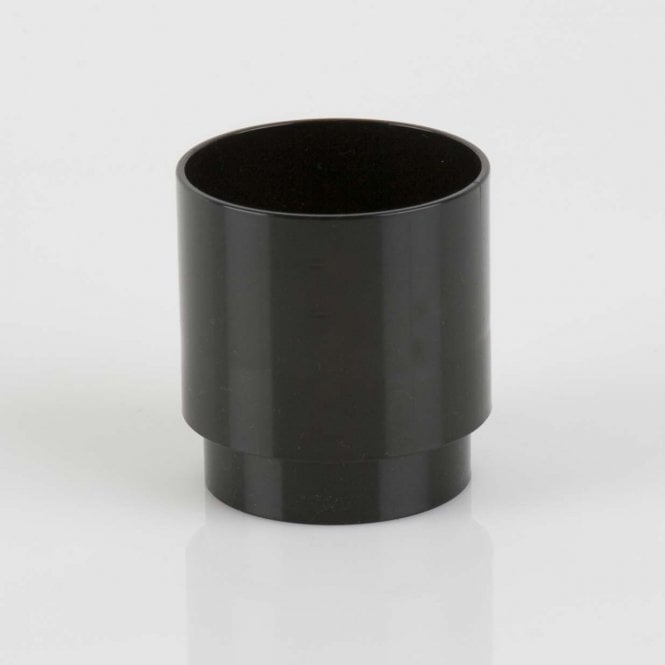 Brett Martin 68mm Round Downpipe Connector BLACK - BR206B